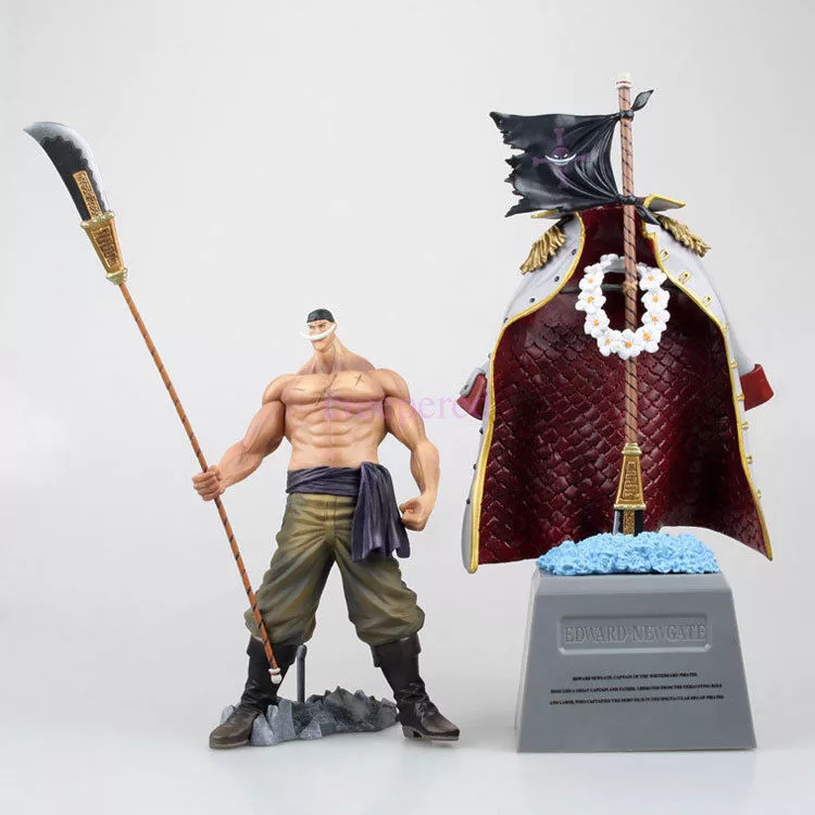 One Piece Anime White Beard Edward Newgate & Tomb Figure Statue Model Toy  Doll