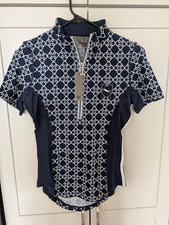 Goode Rider Ideal Show Shirt, Navy Floral- Size S, New With Tags!