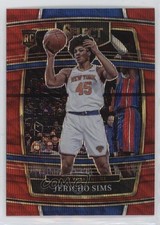 2021-22 Panini Select Concourse Red Wave Prizm Jericho Sims #87 Rookie RC 06na