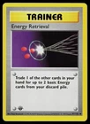 Pokemon Card - Energy Retrieval Base Set Shadowless 81/102 1st Edition Uncommon