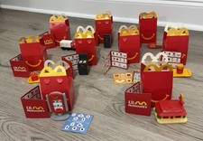 LIL MCDONALD'S HAPPY MEAL TOYS LOT OF 9 NEW WITH BOX AND CARDS
