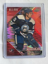 2024-25 Upper Deck Allure Red Rainbow Luca Del Bel Belluz Columbus Blue Jackets