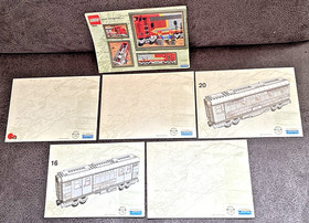 LEGO 10020 10022 10025 SANTA FE + WAGONS - 6 X GENUINE INSTRUCTIONS 👍