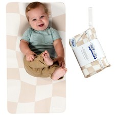 Portable Changing Mat with Reusable Waterproof Wet Bag, 16 x 30 Inches Baby...