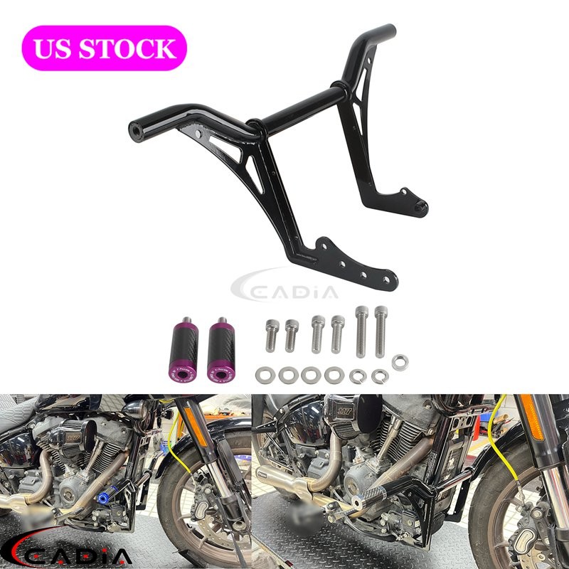 Highway Crash Bar For Harley Softail FXST FXFB FXBB FXBBS Low Rider S ST 2018-24