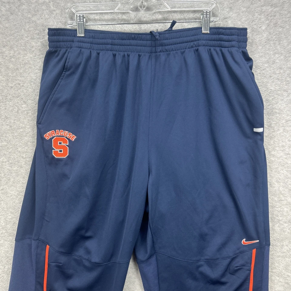 Pantalones deportivos Syracuse naranja para hombre XXL azul Nike Elite baloncesto sudaderas joggers Foto 3 de 4