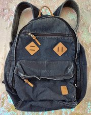 Vintage Diesel Industry Blue Denim Backpack S...