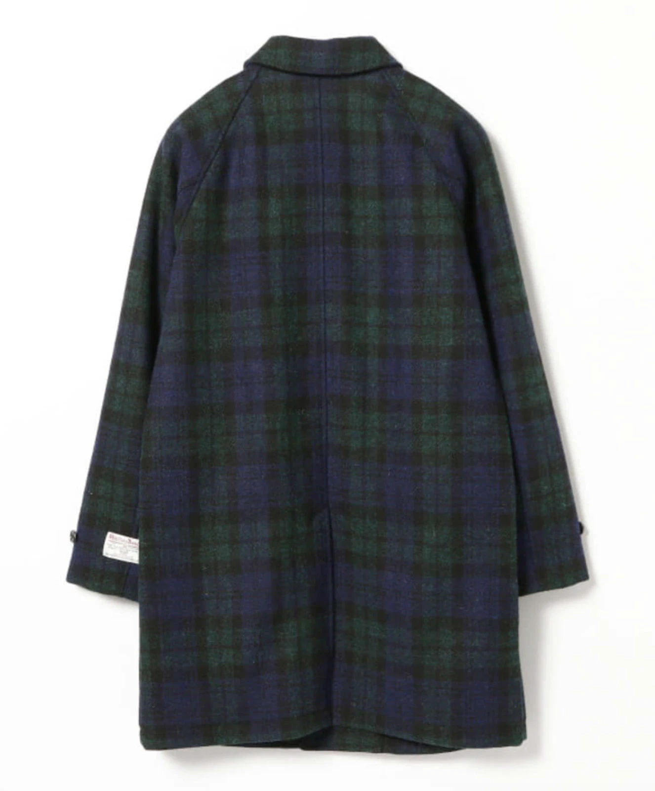 BEAMS PLUS Todd Snyder Men Black Watch Bal Collar Harris Tweed Coat Size XL NWT image 10