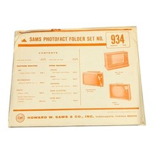 SAMS PHOTOFACT FOLDER SET NO. 934 January 1968 Complete