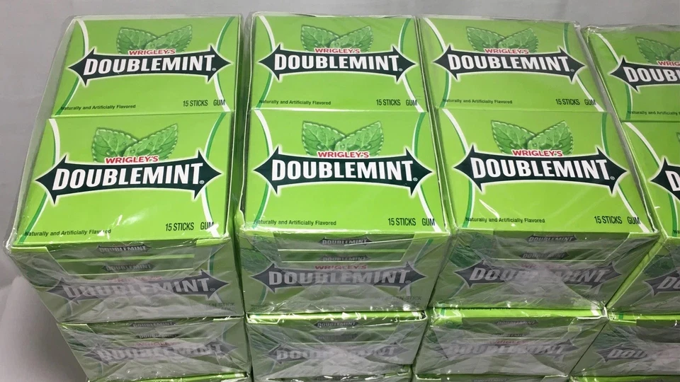 24 cajas de goma de mascar WRIGLEY'S DOUBLEMINT como nueva - 10 paquetes/150 palos por caja Foto 2 de 2