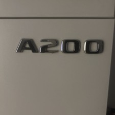 F&uuml;r Mercedes Benz A Klasse NEW Heck Stamm A200 A200L Schriftzug Chrom Abzeichen