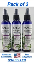Dr Teal’s Revitalizing Foot Spray, Deodorize with Tea Tree/Peppermint 6oz. (3pc)