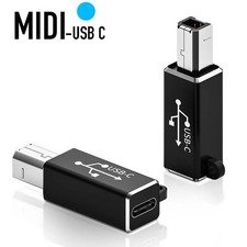 USB-C Female to USB-B Male Adapter Printer Scanner MIDI Keyboard Data Transfer