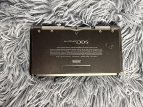Nintendo 3DS Console Cosmo Black w/ Charger, No Stylus. Pokemon X.