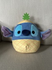Squishmallow Kellytoy Plush Disney Lilo  Stitch Pineapple Stitch 8"