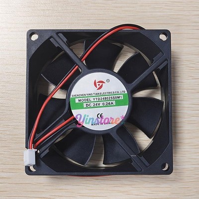 1 Pc. New YTD248025S0M1 Cooling Fan 8025 DC24V 0.24A 8CM 2Pin