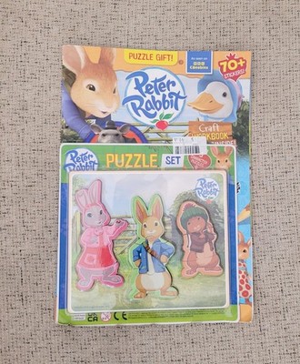 New Cbeebies Peter Rabbit Magazine Craft Workbook + Puzzle Set Issue 86 Sept 23