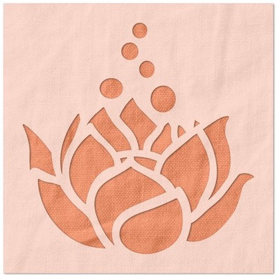 Lotus Flower DIY Crafts Wall Art Reusable Stencil - StencilAir