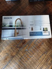 Moen Maureen Brushed Gold Single Handle Deck-mount Pull-down Kitchen Faucet