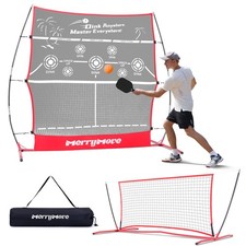 MerryMove Pickleball Rebounder: 6ft Net, Targets, Solo Training, All Skill Level