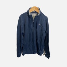 Vineyard Vines Kids Navy Blue Pima Cotton Quarter Zip Pullover Sweater Size S