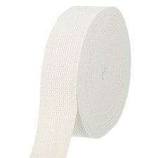 Cotton Webbing 1.5 Inch 11 Yard Polyester Cotton Webbing Strap Beige