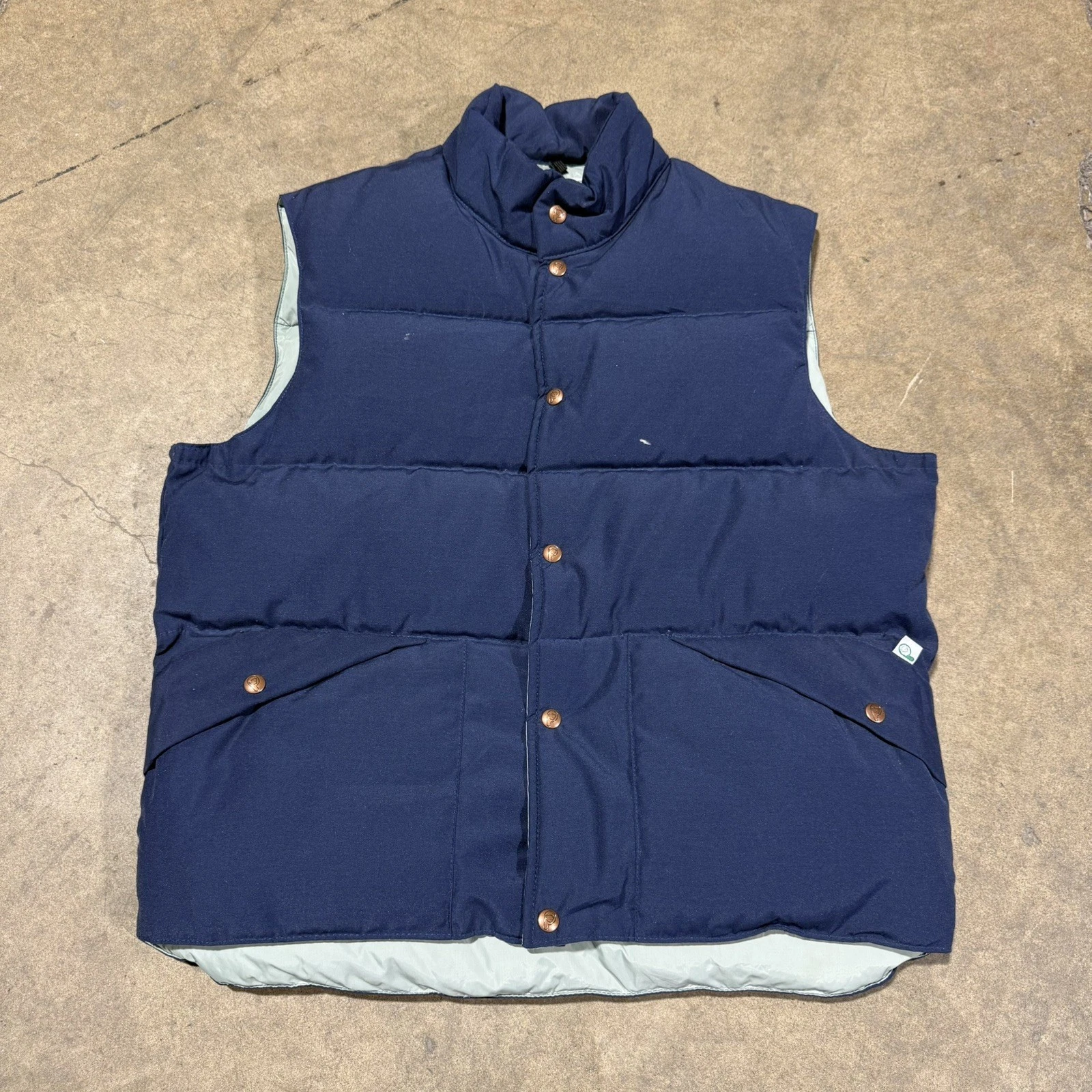 Vintage Penfield Puffer Vest XL Blue Mens Trailwear Down USA Outdoors Hiking