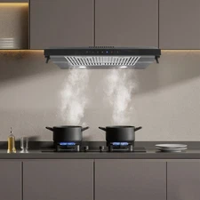 30" Under Cabinet Range Hood 900 CFM, Dual Motor Stainless Steel Kitchen Vent