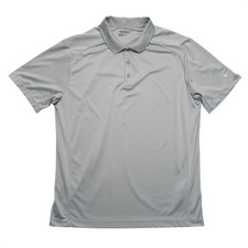 Nike Golf Tour Performance Dri Fit Polo Shirt Men's XL Light Gray Short Sleeve
