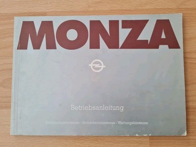 Opel Monza, Betriebsanleitung 