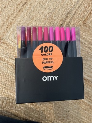 Omy Box of 100 Dual Tip Markers
