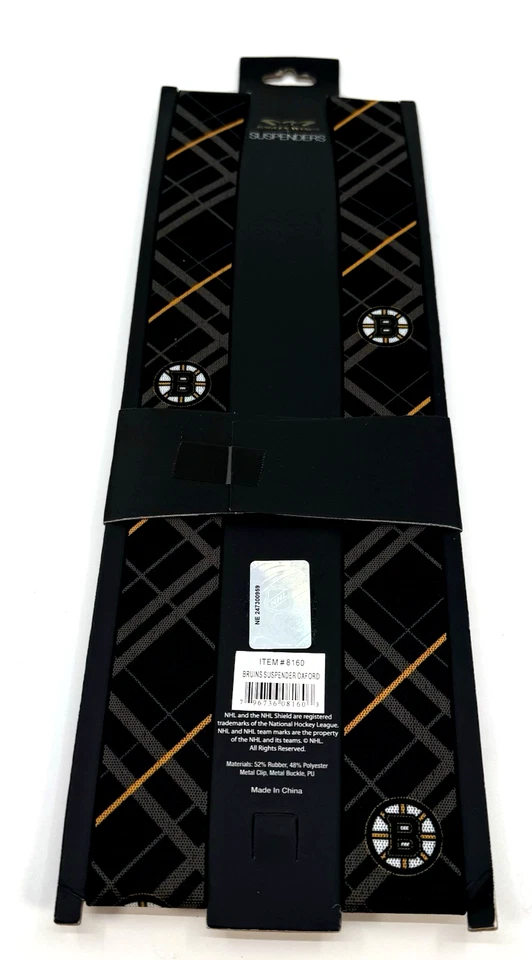 Boston Bruins NHL Suspenders by Eagles Wings NWT - Image 2 of 4