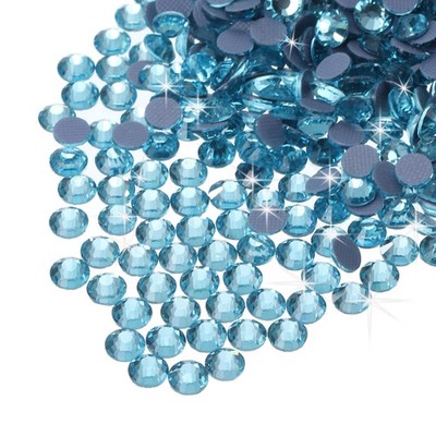 1440 Hotfix Strasssteine Kristallglas für SS12 3,2mm Seeblau