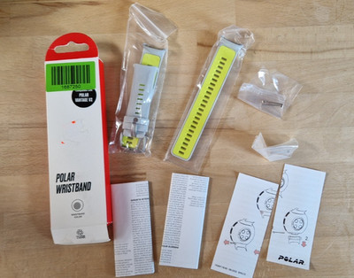 TOP / Polar Vantage V2 / Uhrarmband Ersatzarmband Silikon Band / Grau Limette