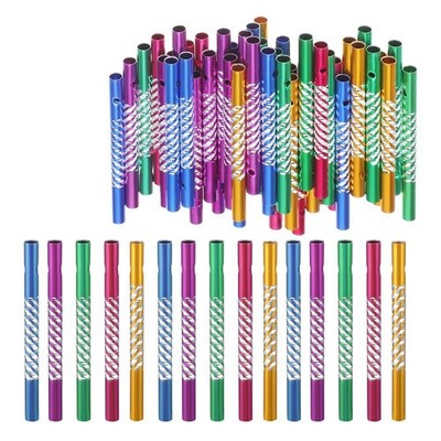 DIY Aluminium Windspiel Röhren Set 150 Stück 6x78 mm Leerrohre zum Basteln3452