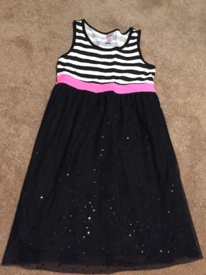 black and pink striped dress Black&White Vertical Striped Straps Pencil Dress for Women main image 0