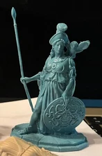 LOD Enterprises Plastic Figure Sets Bronze Age Heroes Athena Goddess of War-BLUE