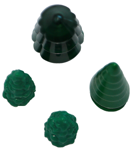 Four Artificial Plastic & Wood Miniature Christmas Trees Mixed Lot Decor & Craft - Picture 4 of 8