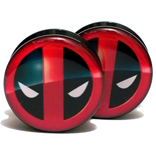 Deadpool ear gauges deals