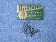 DUOTONE CACTUS THORN PHONOGRAPH VICTROLA GRAMOPHONE NEEDLES - ORIGINAL PACKAGE