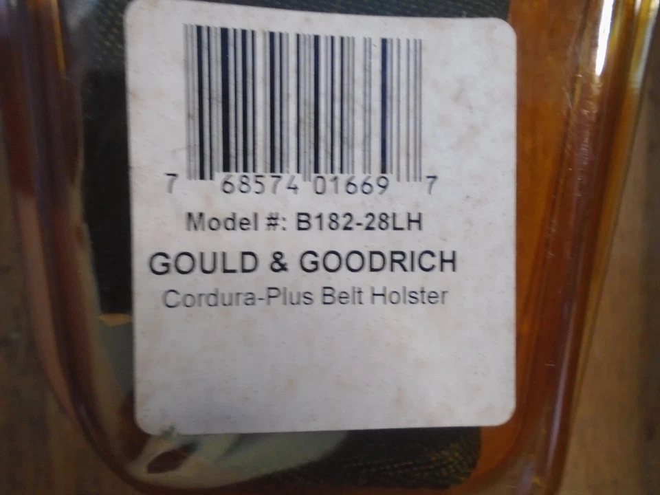 Gould Goodrich Cordura Plus Holster Size 28 LH DA Revolver NOS B182-28LH Foto 4 de 4