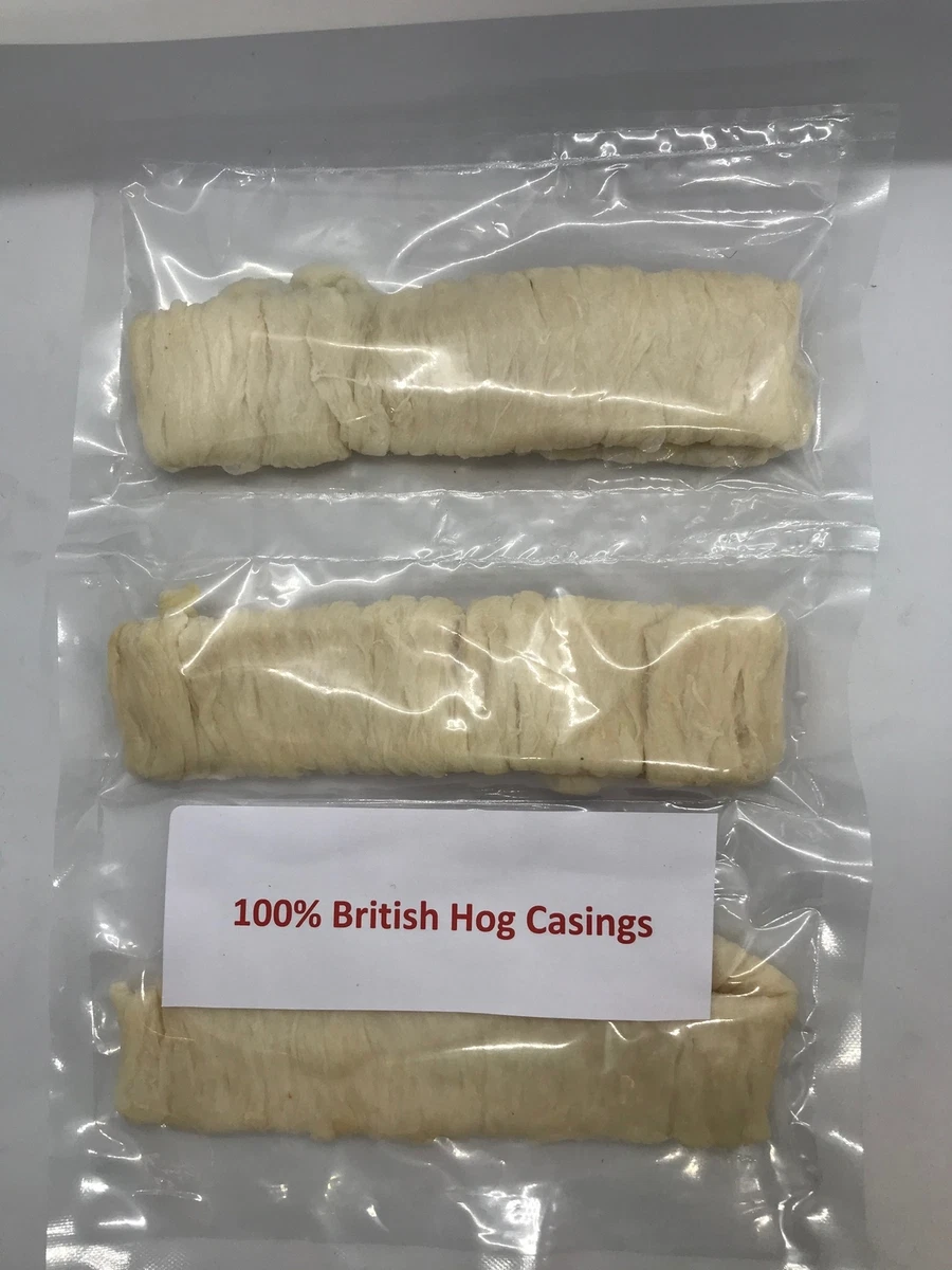 British Natural Sausage Skins Casings Hog 36 40m 15m over 49ft BULK BUY 3 PACK