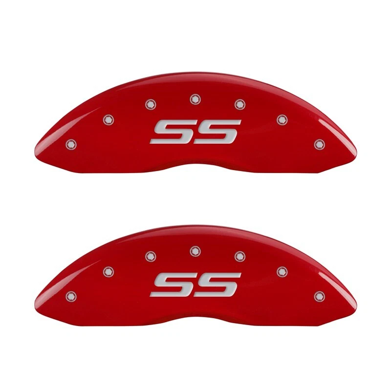 2000-2005 Chevy Monte Carlo Front + Rear Red MGP Brake Caliper Covers "SS" - Image 2 of 4