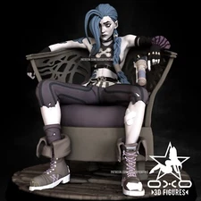 OXO3D Figures - Jinx Statue, Arcane