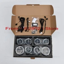 64 Colors Front Rear Air Vent LED Ambient Light Atmosphere Lamp Set For E W213