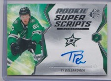 2020-21 SPx Rookie Superscript Ty Dellandrea RC Auto Dallas Stars #RS-TD