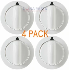 (4 PACK) Dryer Timer Control Knob White for GE WE01X20374 PS8769912 AP5805160