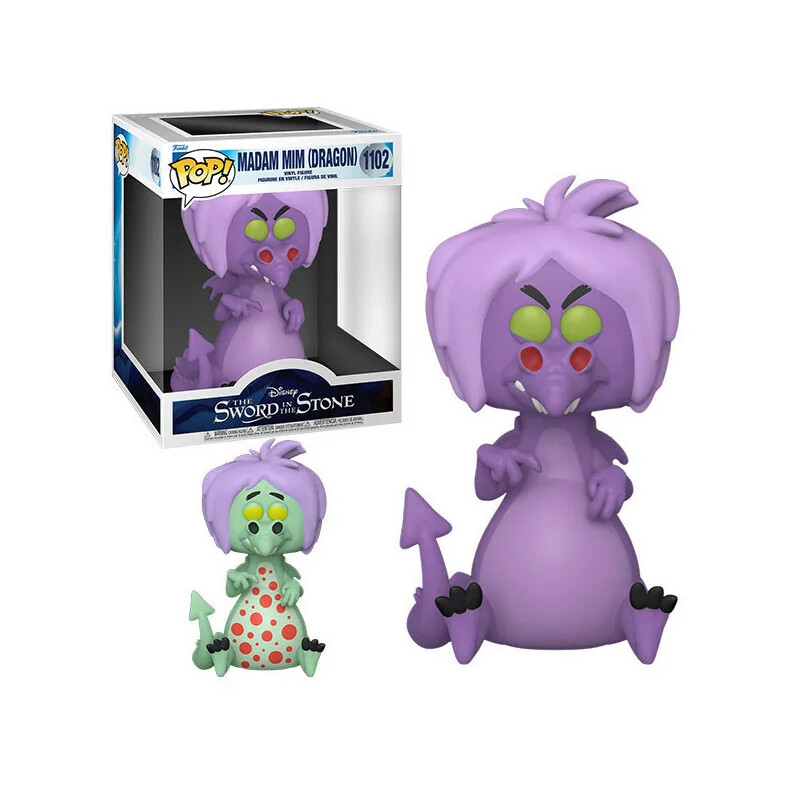 Disney Pop Merlin L'Enchanteur Mim As Dragon W/Chase 15Cm