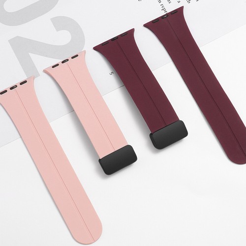 Magnetyczny silikonowy pasek iWatch do Apple Watch Series 10 9 8 7 6 5 4 SE Ultra - Zdjęcie 8 z 25