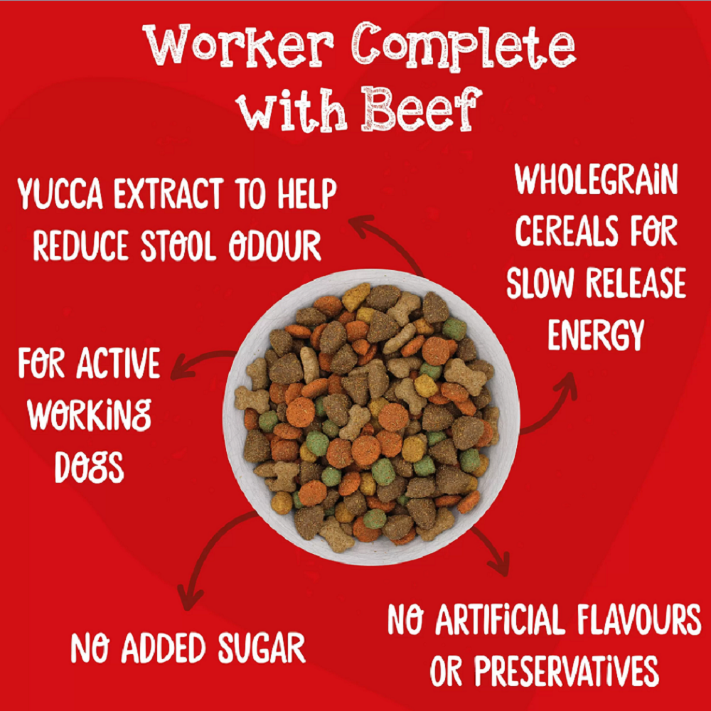 WEBBOX WORKER COMPLETE (15kg) Beef Dry Dog Food Kibble bp Active Pet vf Meal eBay
